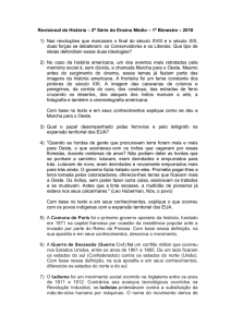 Revisional de Hist&oacute;ria &ndash; 2&ordf; S&eacute;rie do Ensino M&eacute;dio &ndash; 1&ordm; Bimestre