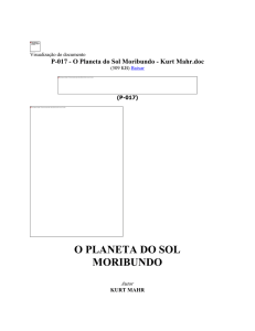 P-017 - O Planeta do Sol Moribundo - Kurt Mahr