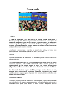 Democracia - Escola Fragelli