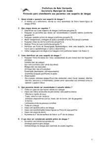 Protocolo para atendimento aos pacientes com suspeita de