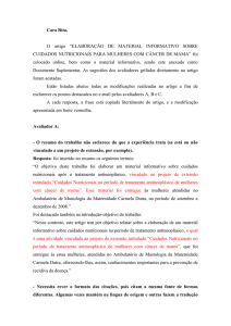 Cara Rita, O artigo “ELABORAÇÃO DE MATERIAL INFORMATIVO