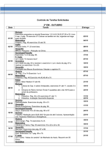 Controle de Tarefas Solicitadas 2º EM