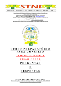 Curso preparatório para o concilio - CONBCD, filie-se