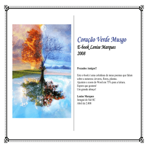 Coração Verde Musgo E-book Lenise Marques 2008 Prezados