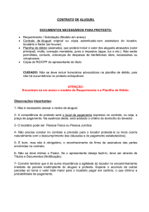 contrato de aluguel - Cartório do 1º Ofício de Cabo Frio
