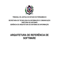 ARQUITETURA DE REFERÊNCIA DE SOFTWARE