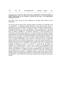 UFV / XVI SIC / FEVEREIRO-2007 / Biologia Vegetal / 506