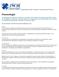 Pneumologia - Centro Clínico JWM