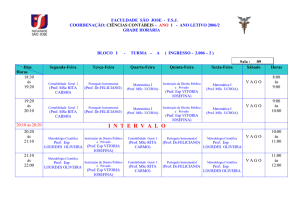 Horas - Faculdade Maranhense São José dos Cocais