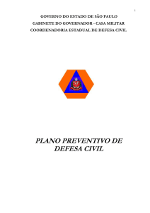 plano preventivo de defesa civil