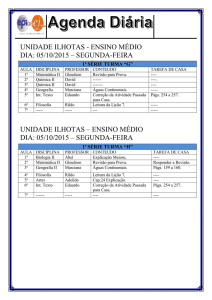 Agenda Diária 1ªsérie