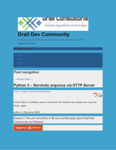 Python 3 - Servindo arquivos via HTTP Server : Drall Dev