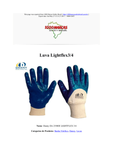 Luva Lightflex3/4 : 1000 Marcas Safety Brasil : http