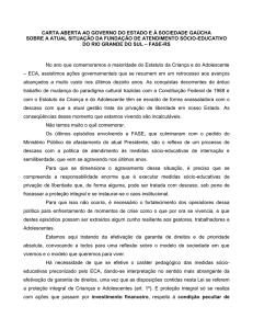 carta aberta ao governo do estado e à sociedade gaúcha
