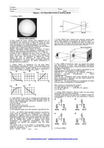 EXERCÍCOS DE FÍSICA - Professor Fabio Teixeira