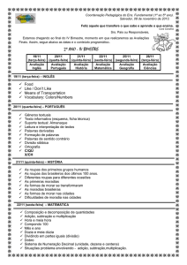 Coordenação Pedagógica do Ens. Fundamental (1º ao 5º ano