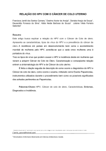 hpv relação do hpv com o cancer de colo uterino