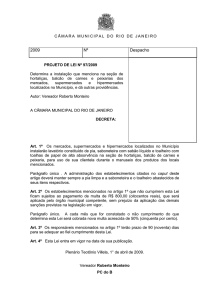 Projeto de Lei 97/2009 - Redação Original