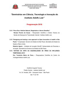 Programação 2016 - NIT IAL - Governo do Estado de São Paulo