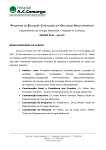 Programa de Educação Continuada em Oncologia Gastrointestinal