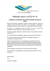 reflexão do formador Luis Balão UFCD 18 - Sandra
