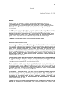 Distimia - Site Oficial de Adalberto Tripicchio MD PhD. Psiquiatria