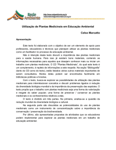 Plantas medicinais na educação ambiental