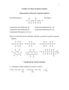 Classificação das Cadeias Carbônicas