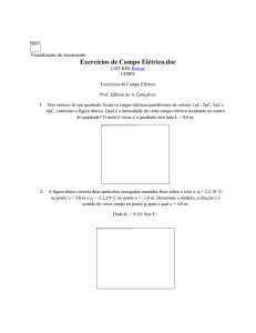 Exercícios de Campo Elétrico - Documentos - DIN0