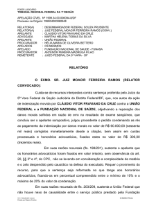 PODER JUDICIÁRIO TRIBUNAL REGIONAL FEDERAL DA 1ª