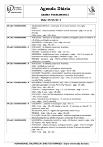 1º ANO FUNDAMENTAL INICIAÇÃO CIENTÍFICA – construção de