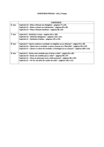 CONTEÚDOS PROVAS – AV2_3°etapa CONTEÚDOS 6° ano