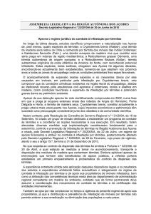 Decreto Legislativo Regional n.º 22/2010/A de 30 de Junho de 2010