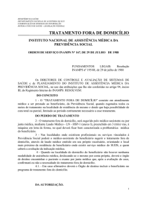 ORDEM DE SERVIÇO Nº 167, DE 29 DE JULHO DE 1998