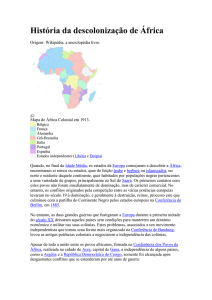 História da descolonização de África