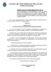 projeto de lei nº ____/00 - Câmara de Vereadores de Piracicaba