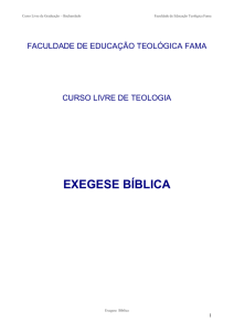 exegese bíblica - Pastor Galvao Medeiros