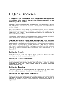 O Que é Biodiesel