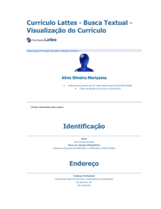 Currículo Lattes - Busca Textual - Visualização do Currículo CNPq