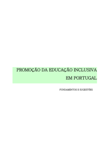 promoção da educação inclusiva em portugal