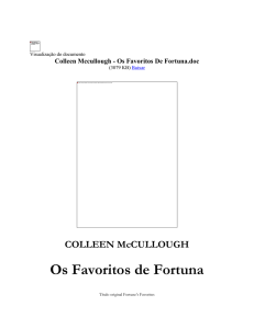 Colleen Mccullough - Os Favoritos De Fortuna