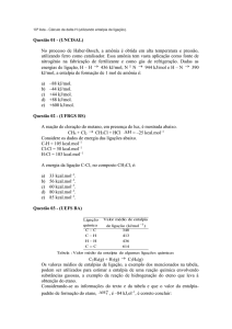 Questão 01 - (UNCISAL) - Chamada Tudo de Quimica