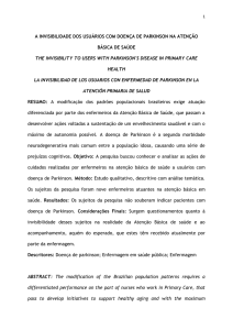 A INVISIBILIDADE DOS USUÁRIOS COM DOENÇA DE