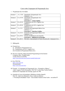 Curso sobre Linguagem de Programação Java