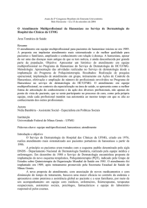 Trabalho: 55: O atendimento multiprofissional da