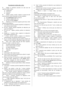 Exercícios de revisão sobre verbo 13.05