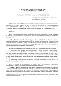 Resolução CNE/CES n.º 5, de 7 de novembro de 2001