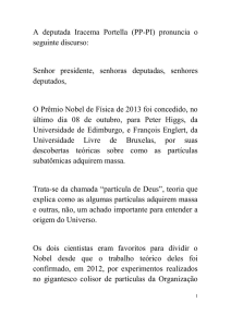 A deputada Iracema Portella (PP-PI) pronuncia o seguinte discurso
