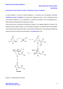 Biossíntese de amino-ácidos aromáticos - Moodle