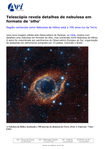 Telescópio revela detalhes de nebulosa em formato de `olho`
